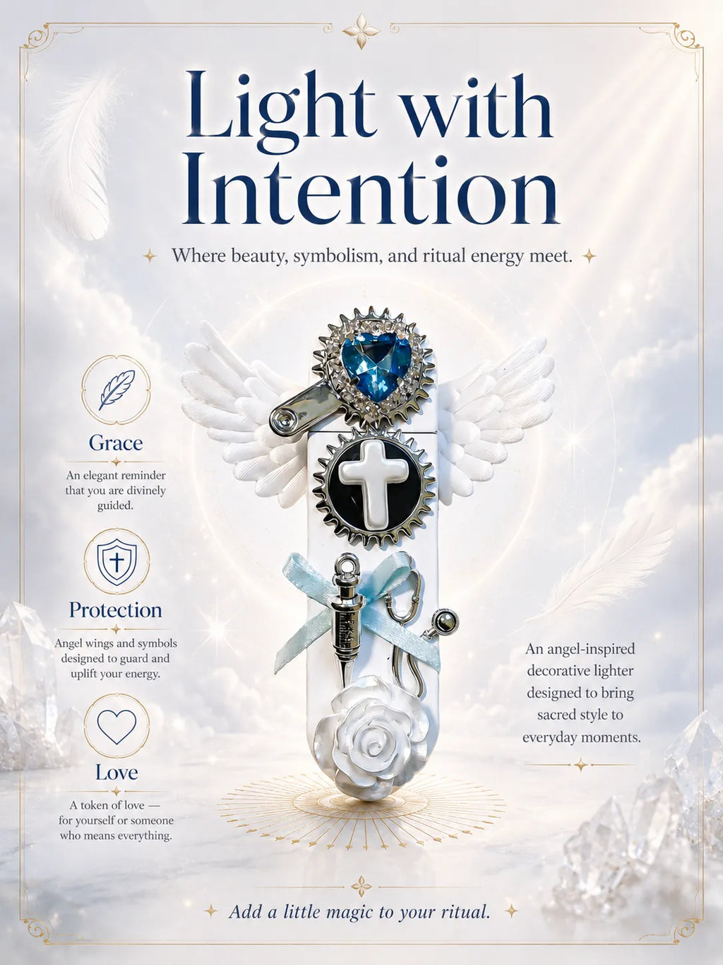Seraphim Prescription White Angel Wing Flame for Healing and Protection