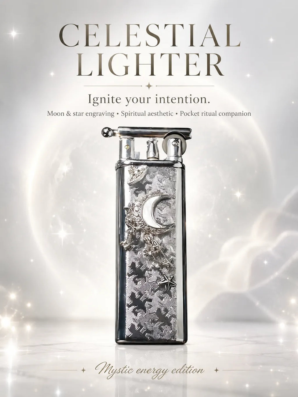 Starlight & Moon Charm Crescent Energy for Healing and Protection