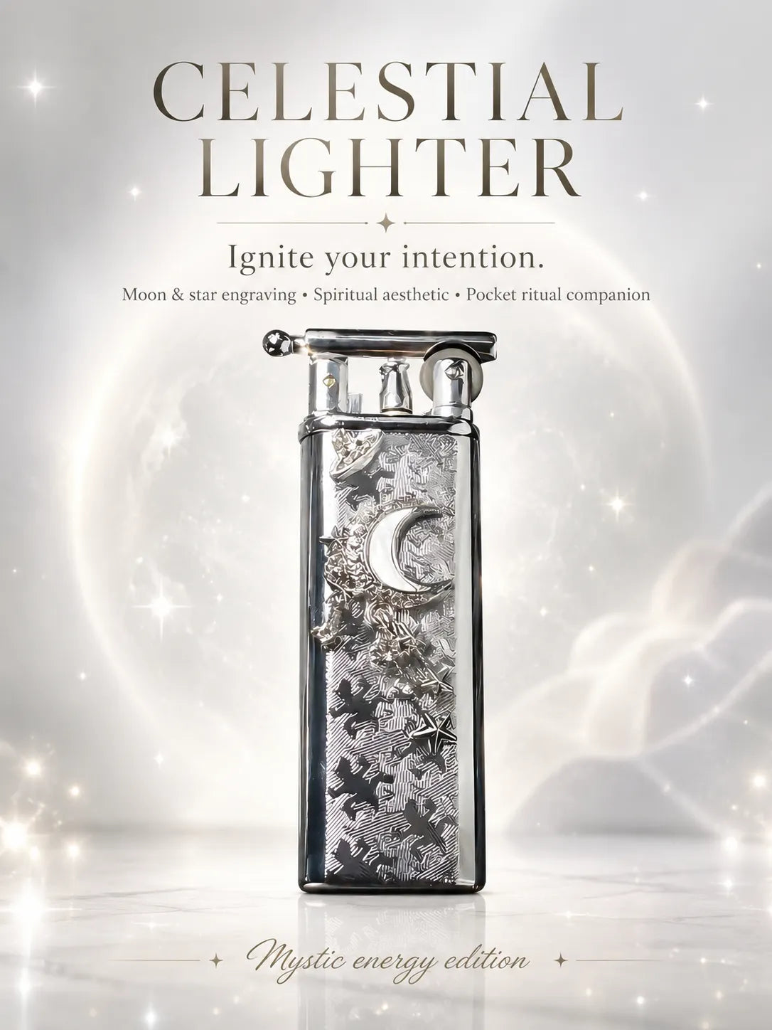 Starlight & Moon Charm Crescent Energy for Healing and Protection