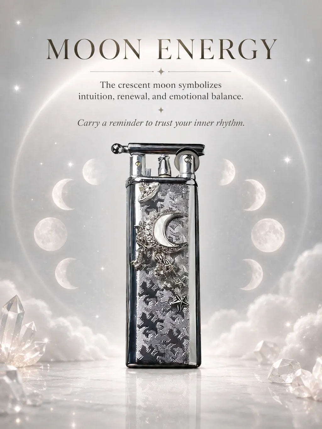 Starlight & Moon Charm Crescent Energy for Healing and Protection