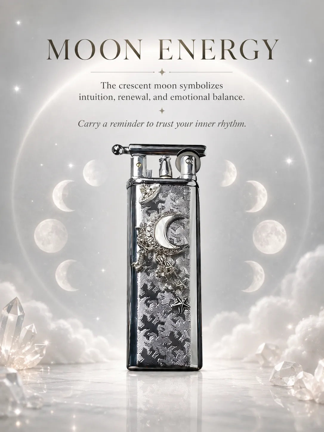 Starlight & Moon Charm Crescent Energy for Healing and Protection
