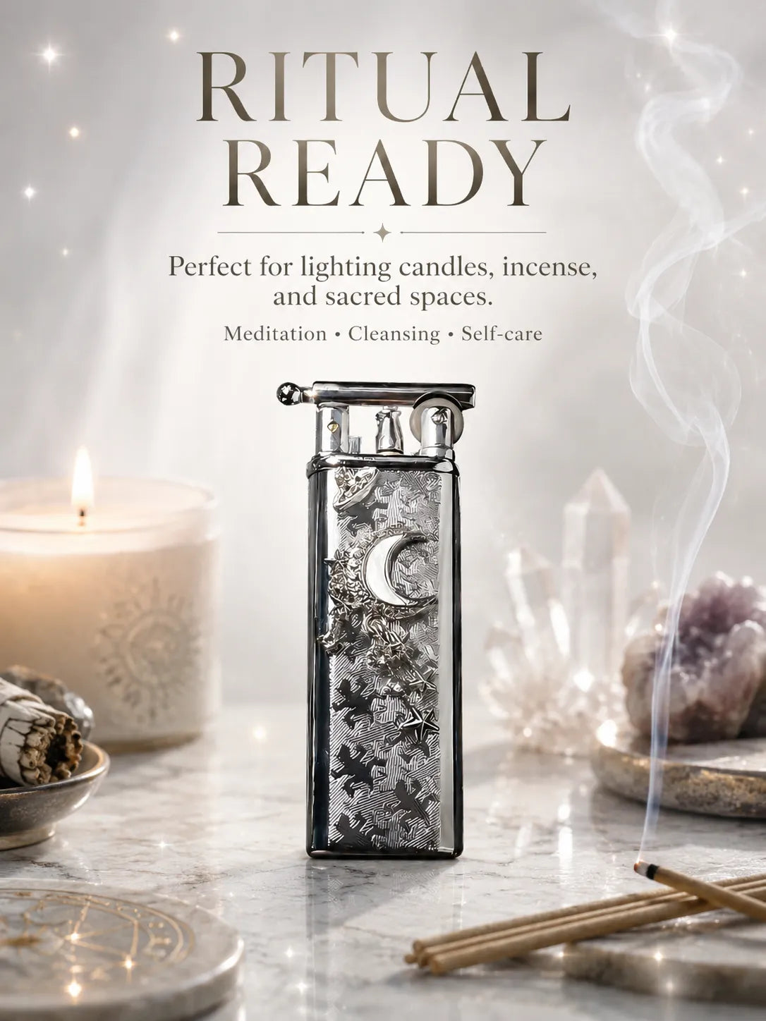 Starlight & Moon Charm Crescent Energy for Healing and Protection