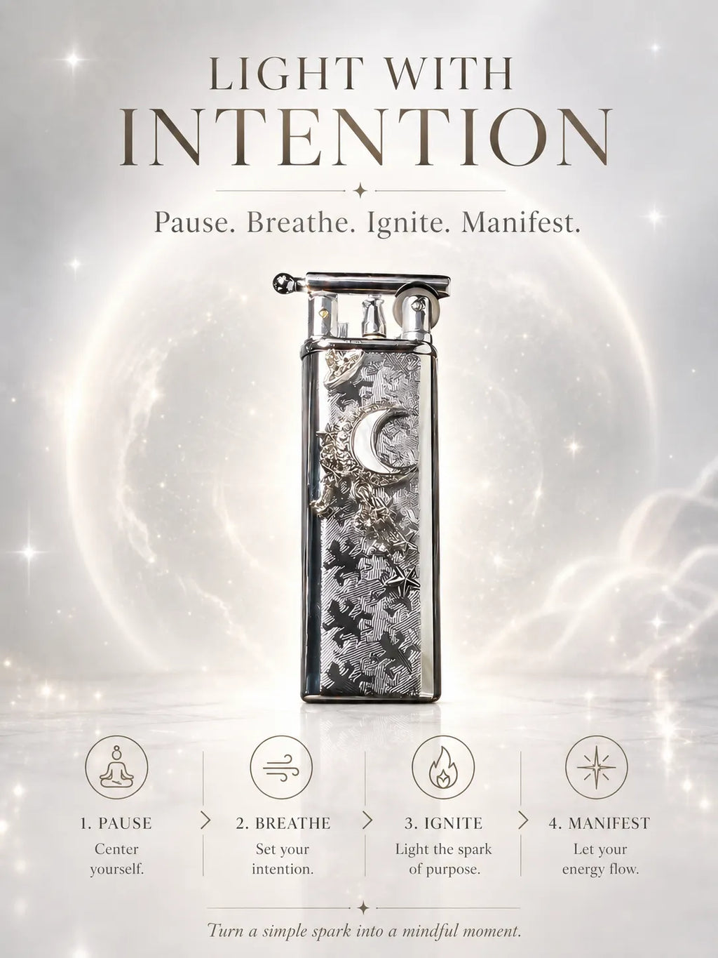 Starlight & Moon Charm Crescent Energy for Healing and Protection