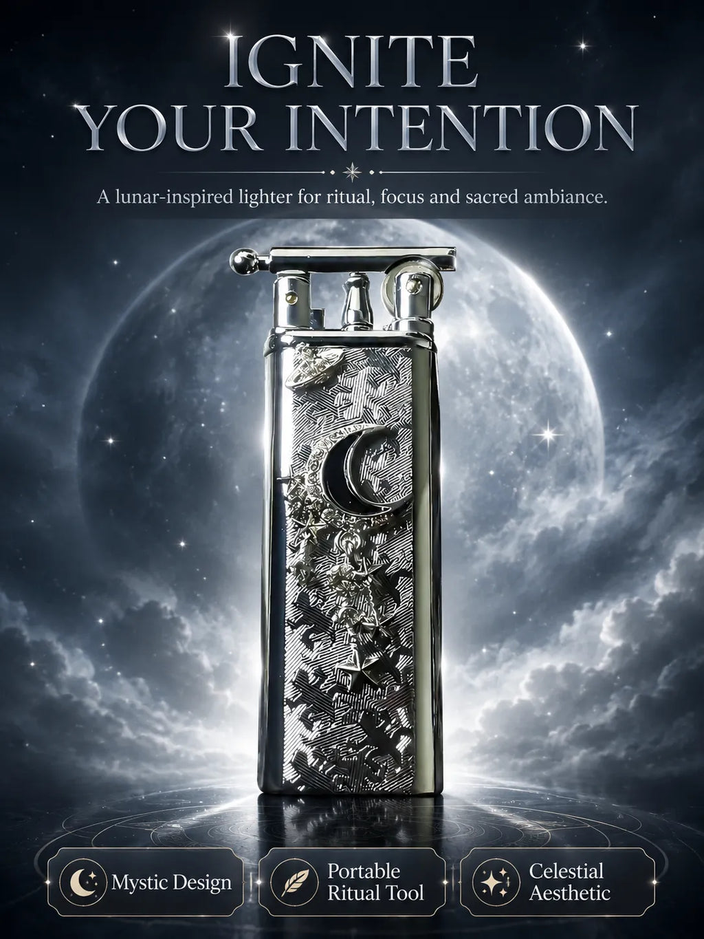Eclipse Witch Moon Charm Energy for Clarity and Protection