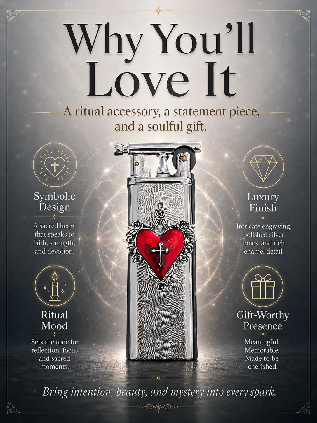 Bleeding Love Vow Sacred Heart for Protection and Renewal