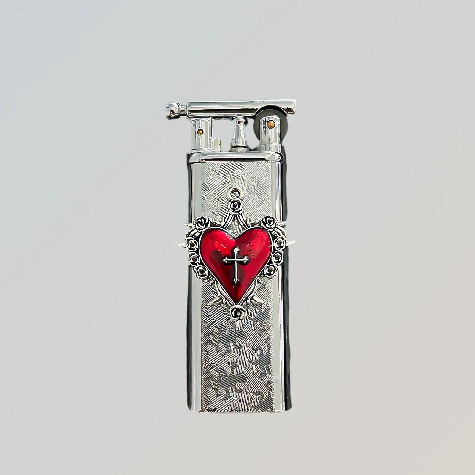 The Bleeding Love Vow Lighter: metal lighter with bleeding Love Vow Lighter.