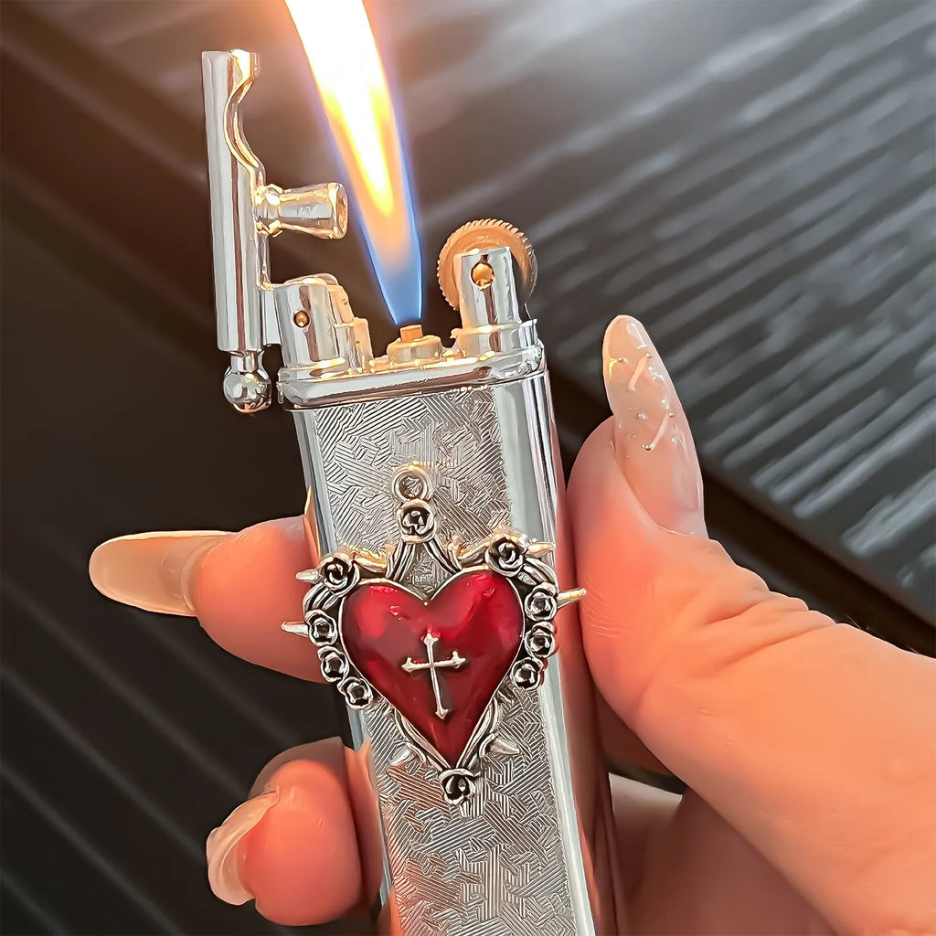 The Bleeding Love Vow Lighter: metal lighter with bleeding Love Vow Lighter.