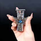 The Azure Seraphim Lighter—metal lighter showcasing azure Seraphim Lighter.