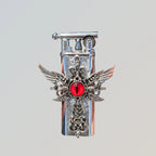 The Crimson Seraphim Lighter—metal lighter showcasing crimson Seraphim Lighter.