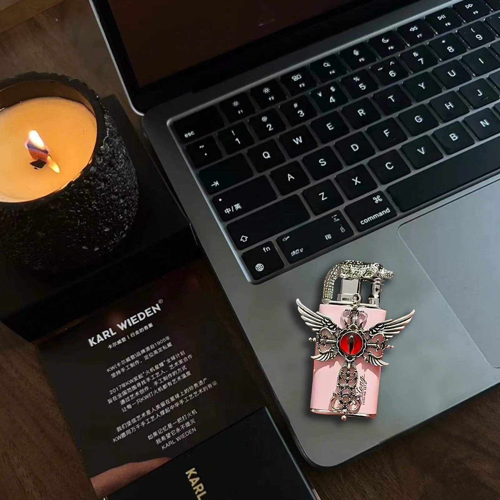 The Pink Seraphim Flame: accessory with pink Seraphim Flame. Subtle details, sharp mood, and built for routine carry.