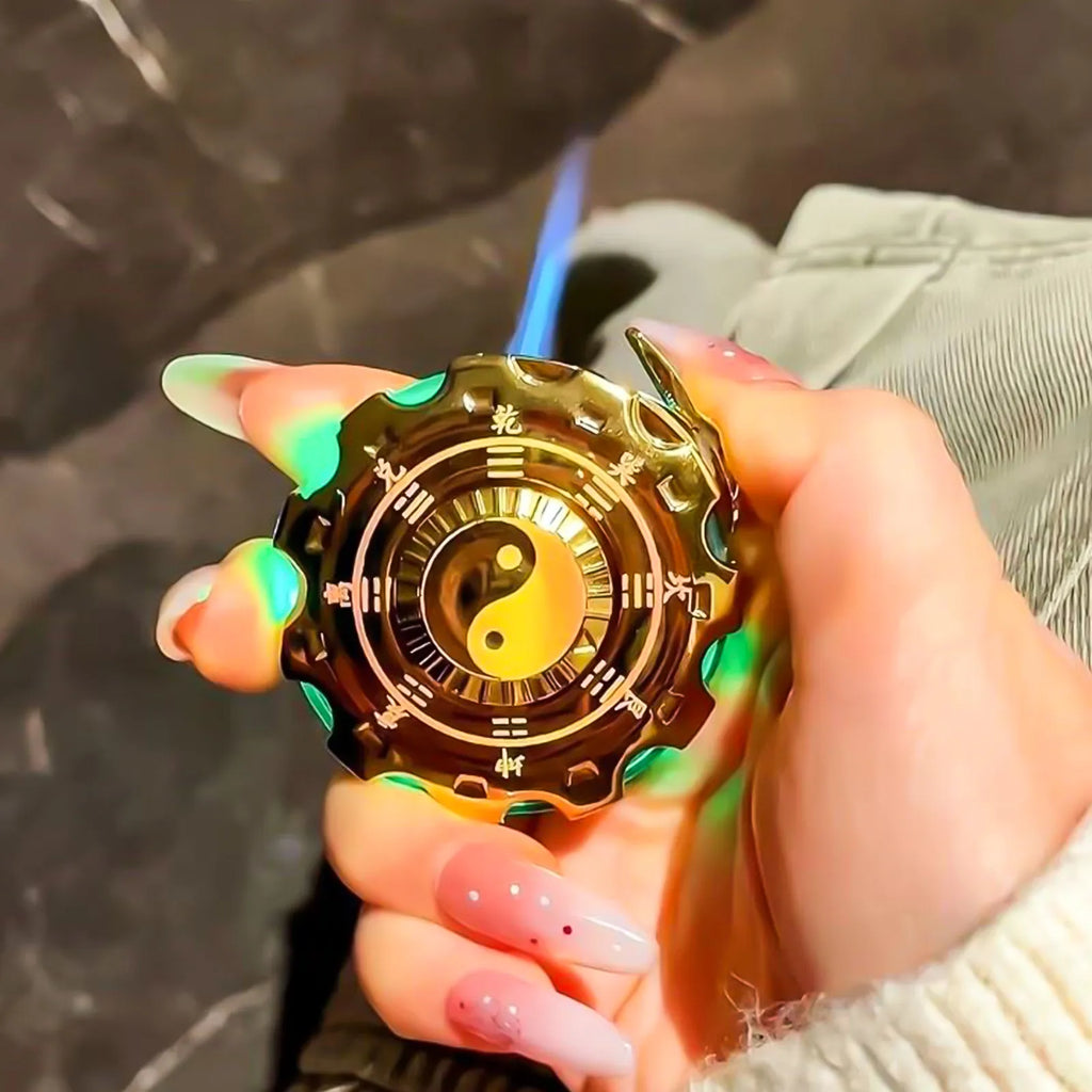 Fidget Spinner Lighter - YinYang: metal lighter with fidget Spinner Lighter - YinYang.