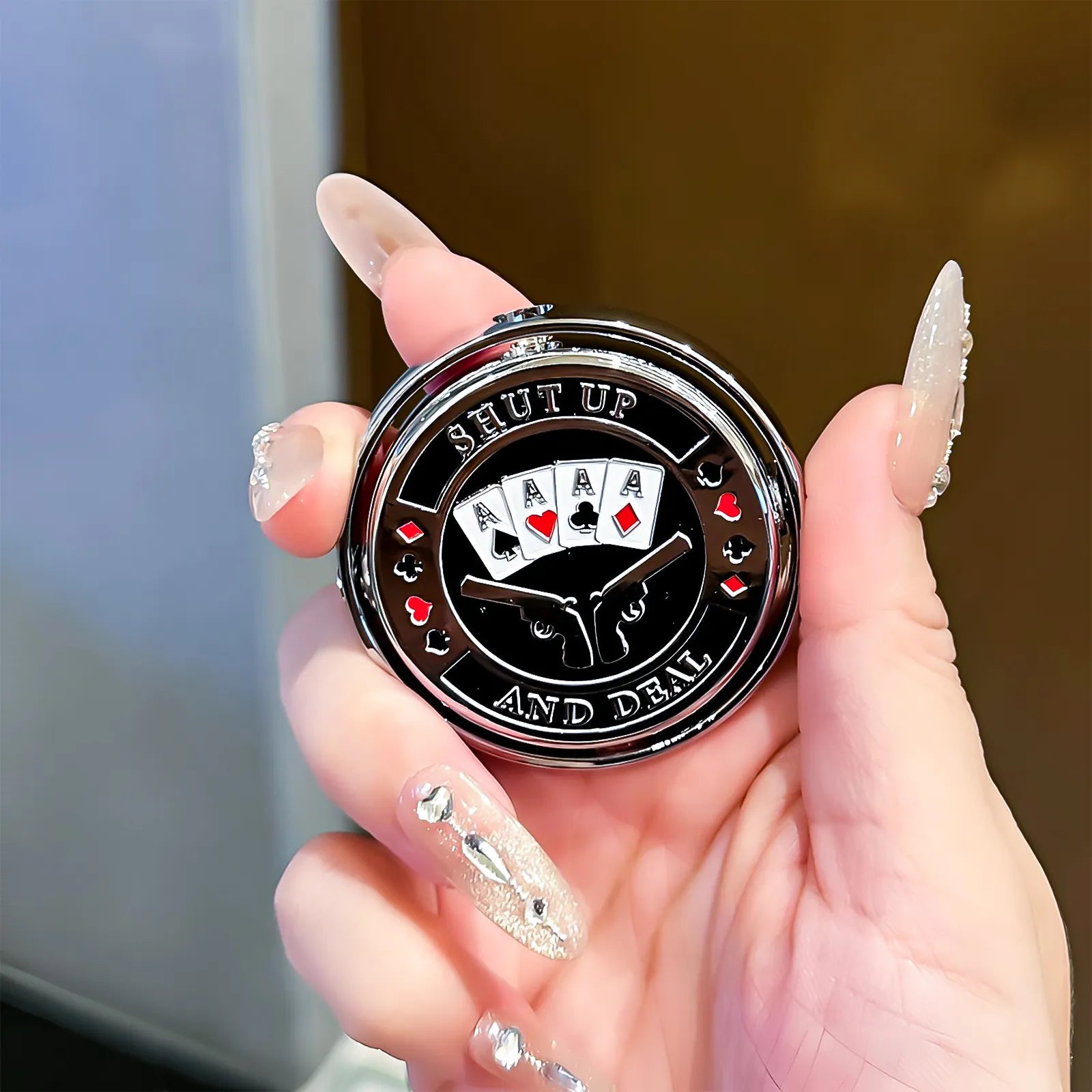 Fingertip Toy Lighter - Poke Slider—metal lighter showcasing fingertip Toy Lighter - Poke.