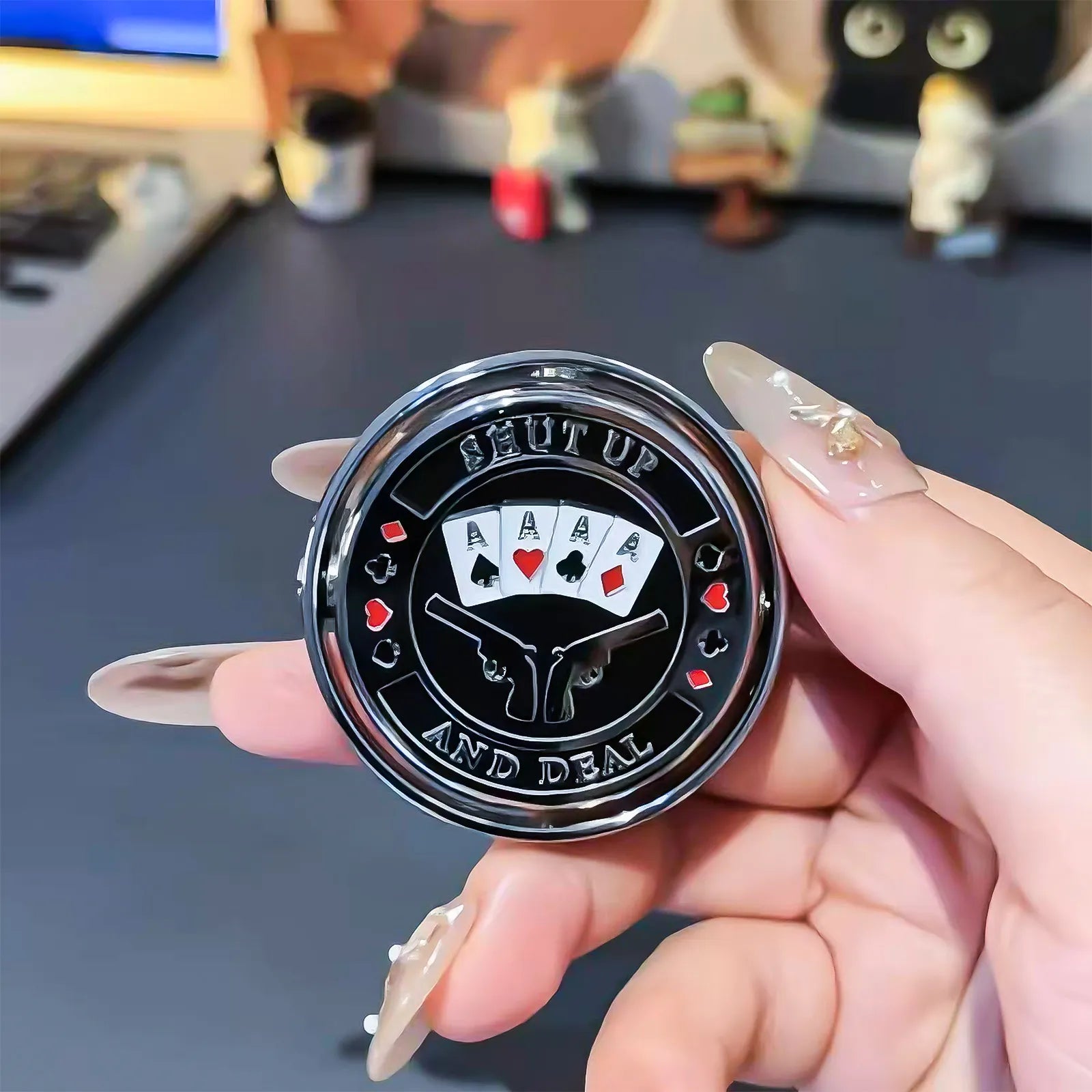 Fingertip Toy Lighter - Poke Slider—metal lighter showcasing fingertip Toy Lighter - Poke.