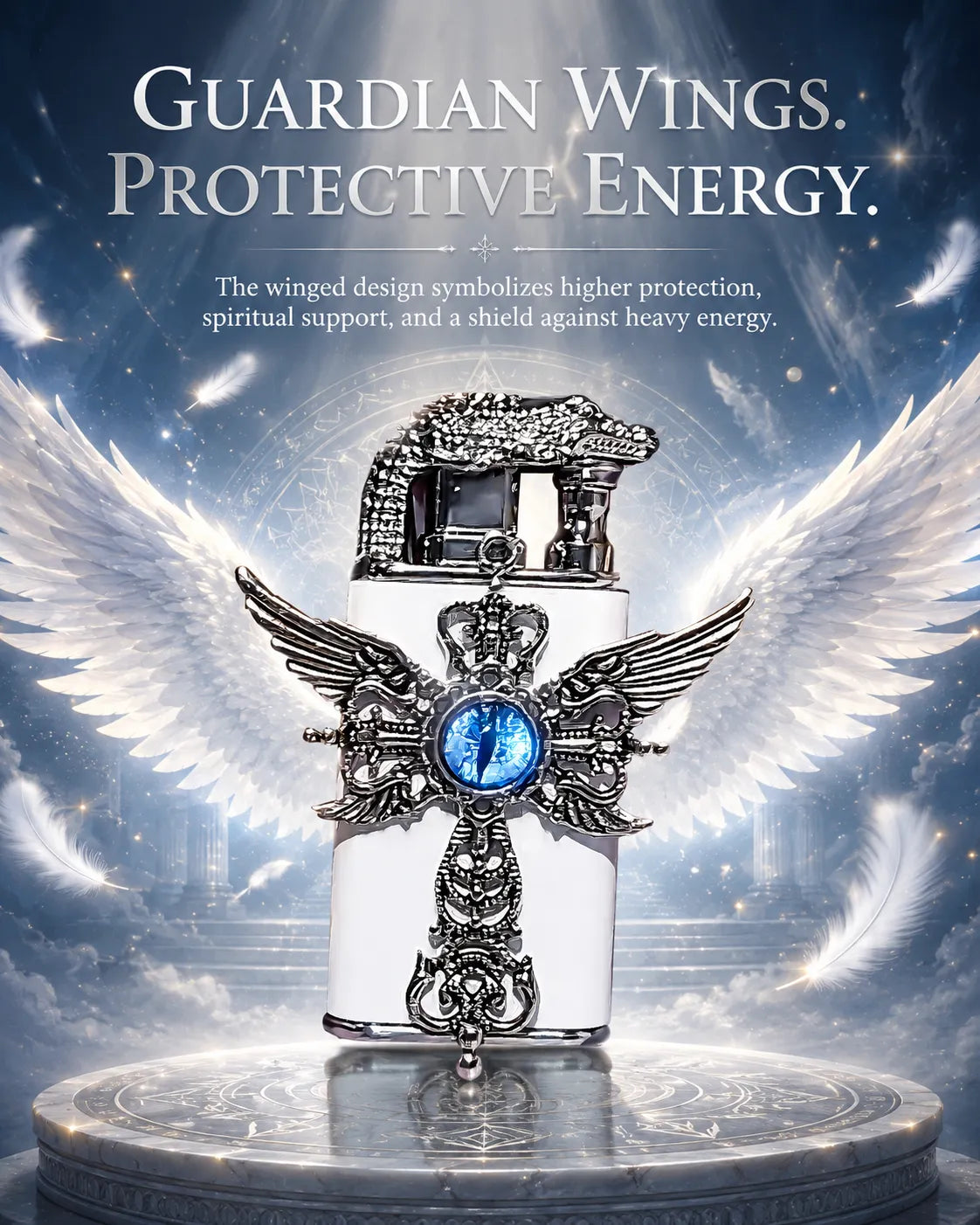 White Devil Energy Dual Jet Flame for Focus and Protection