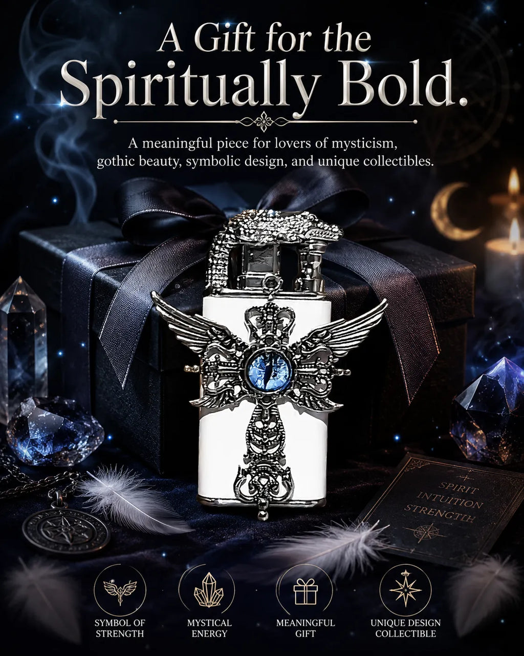 White Devil Energy Dual Jet Flame for Focus and Protection