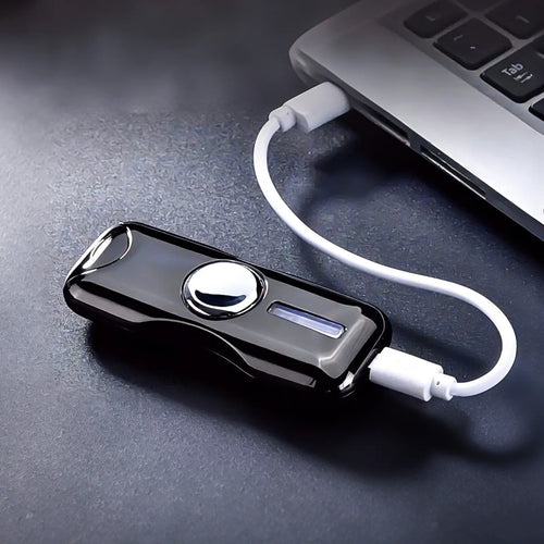 Cyberpunk Kinetic Dual Arc Igniter with LED Spinner