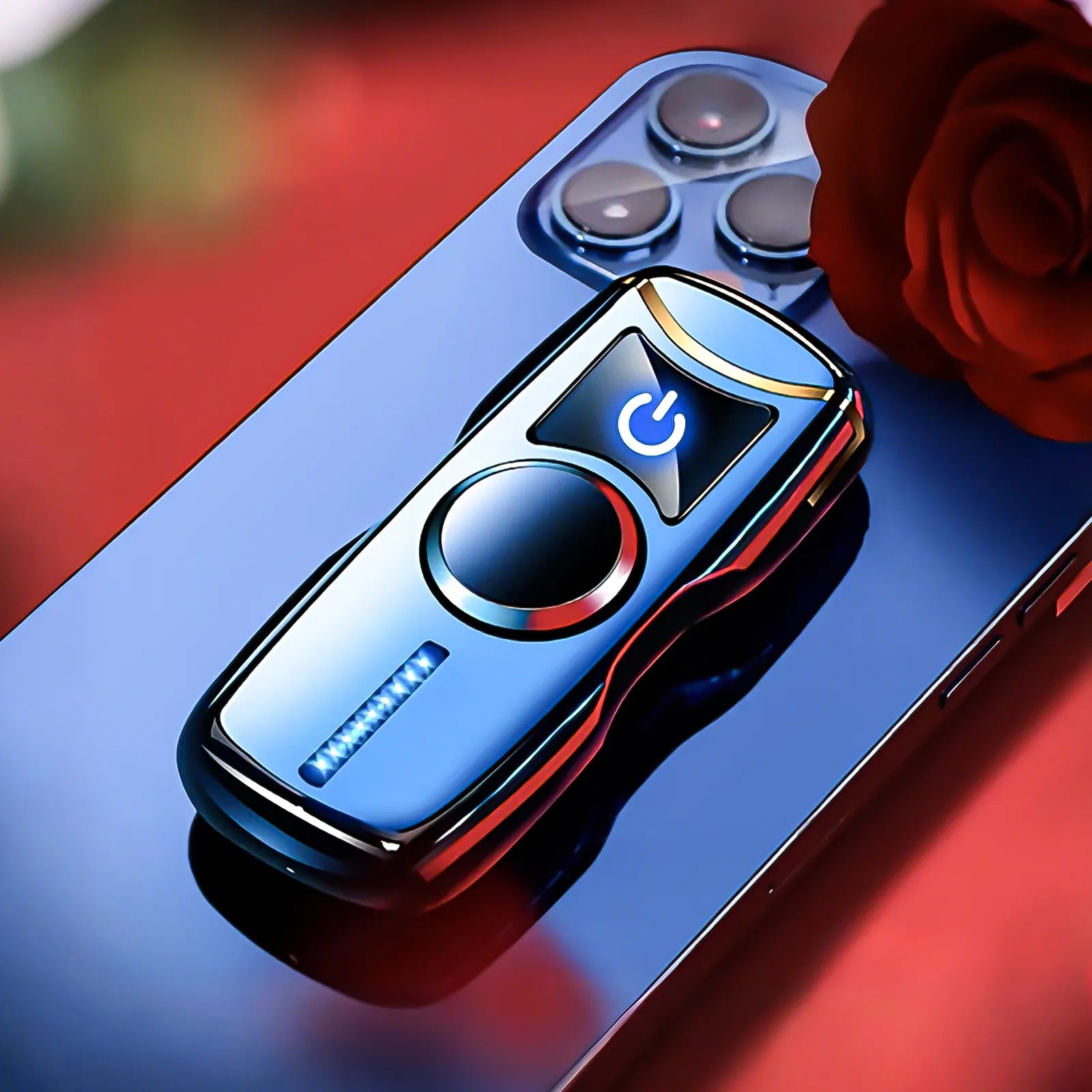 Cyberpunk Kinetic Dual Arc Igniter with LED Spinner