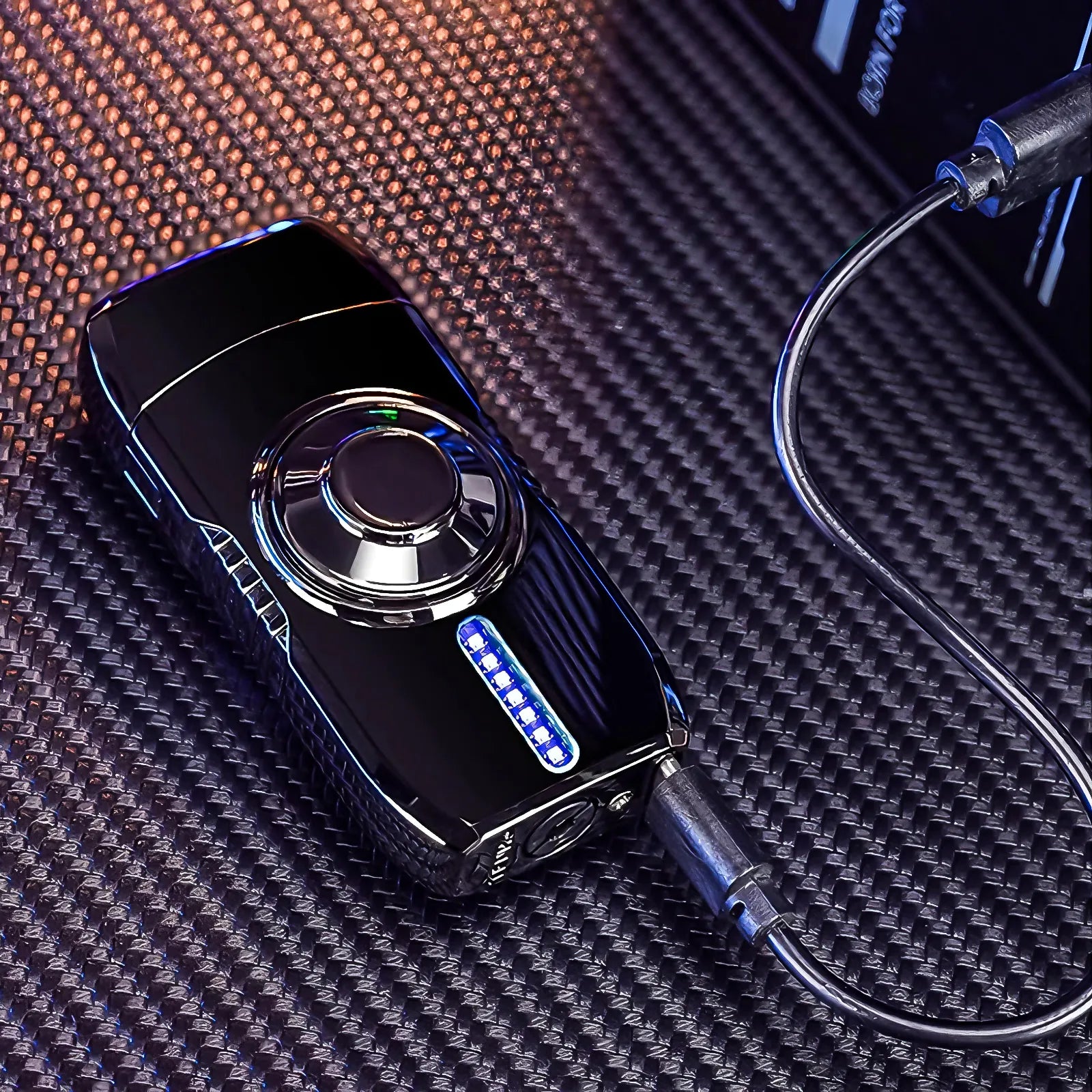 Cyberpunk Kinetic Dual Arc Igniter with LED Spinner