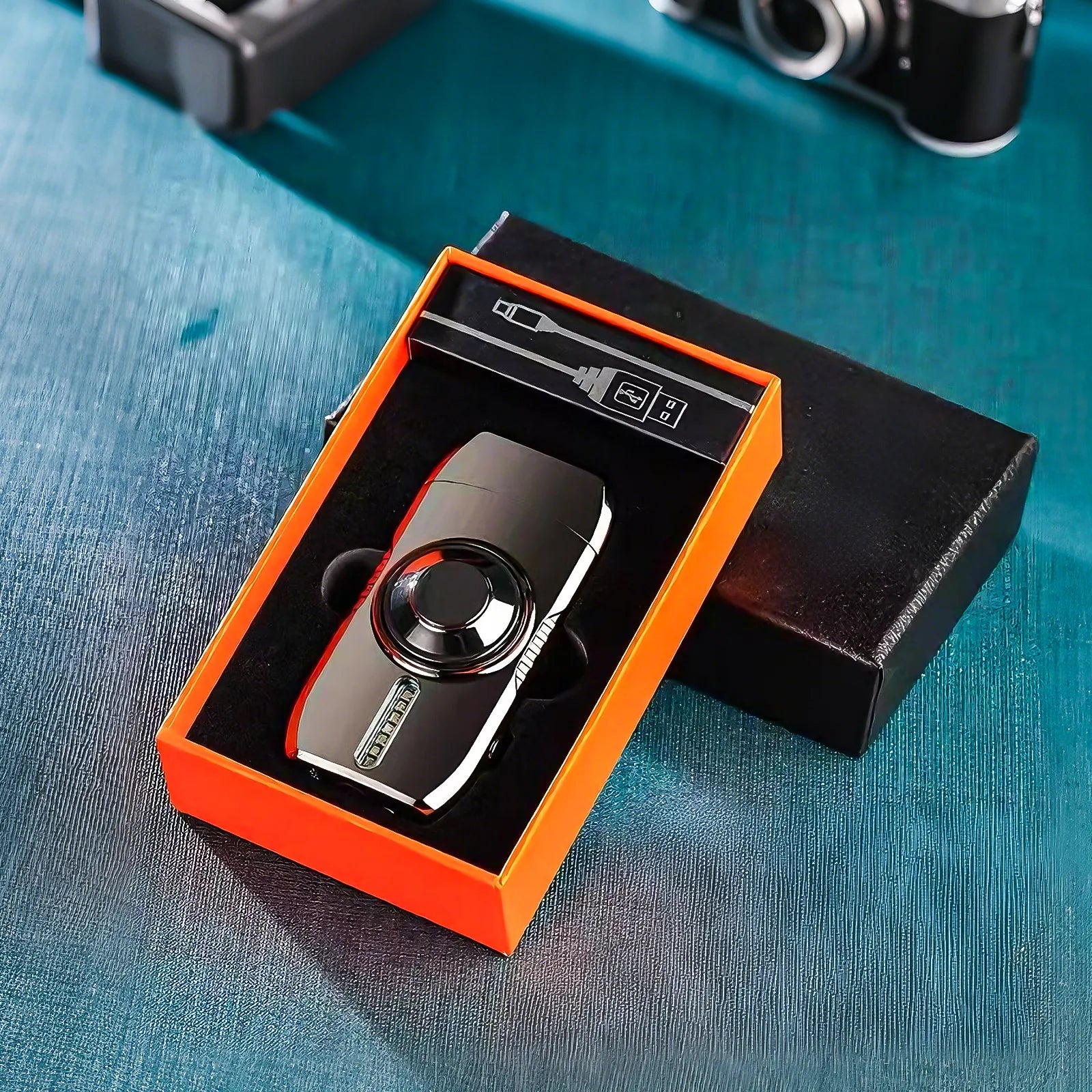 Cyberpunk Kinetic Dual Arc Igniter with LED Spinner