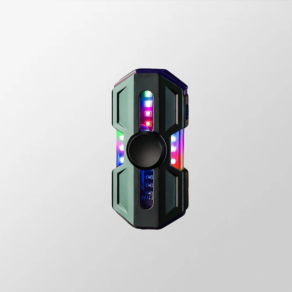 Tactical Zinc Alloy Dual Arc Igniter Kinetic Spinner EDC Multi-Tool