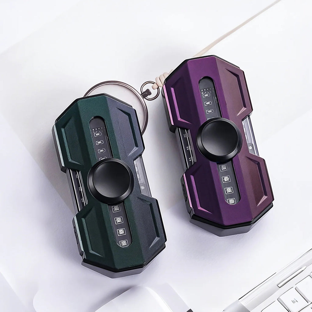 Tactical Zinc Alloy Dual Arc Igniter Kinetic Spinner EDC Multi-Tool