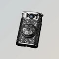 Six-character Mantra Lighter - Darkfire—metal lighter with six-character Mantra Lighter - Darkfire.