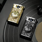 Six-character Mantra Lighter - Darkfire—metal lighter with six-character Mantra Lighter - Darkfire.