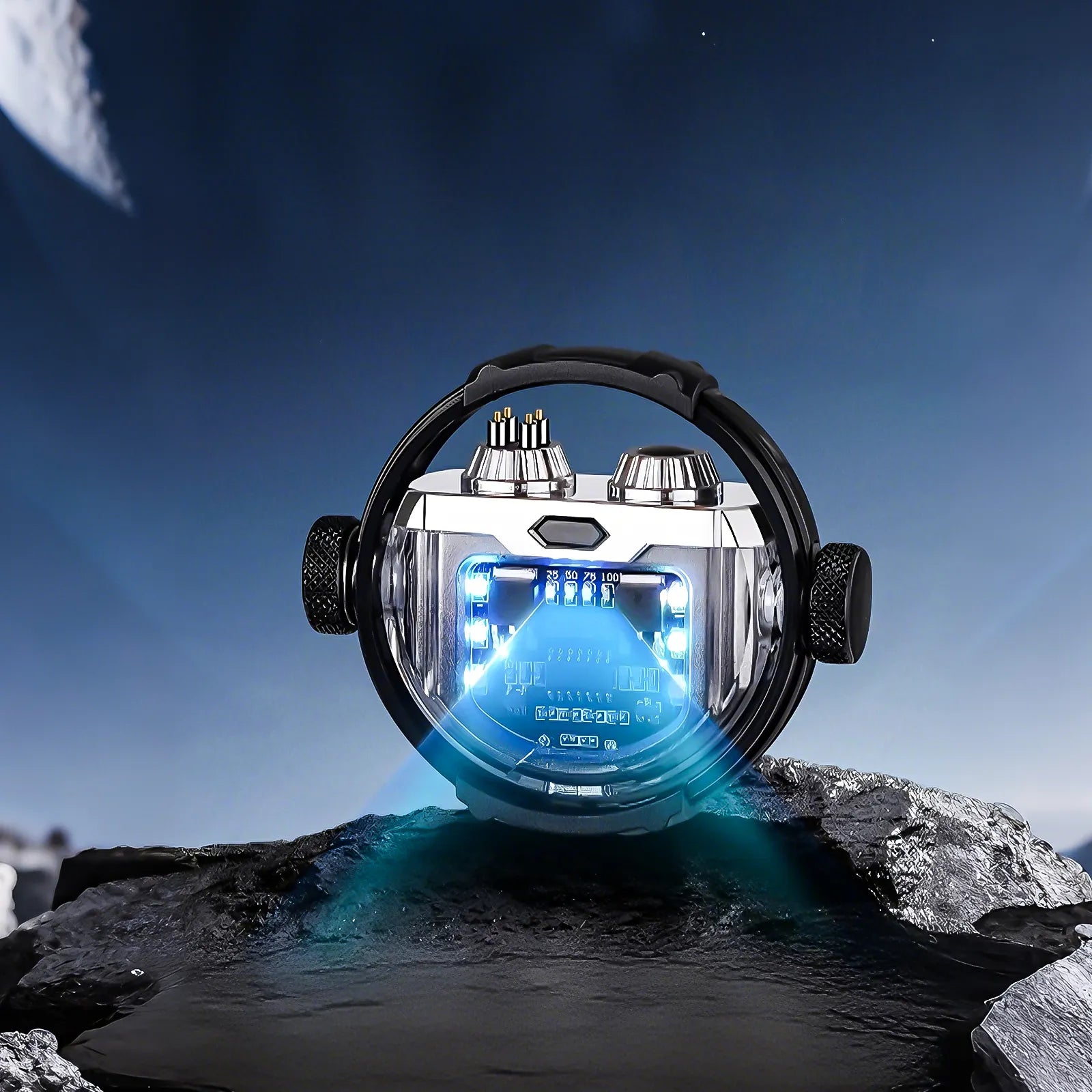 Kinetic Gyro Plasma Ignite USB Rechargeable Dual Arc Windproof Pulse Ignite